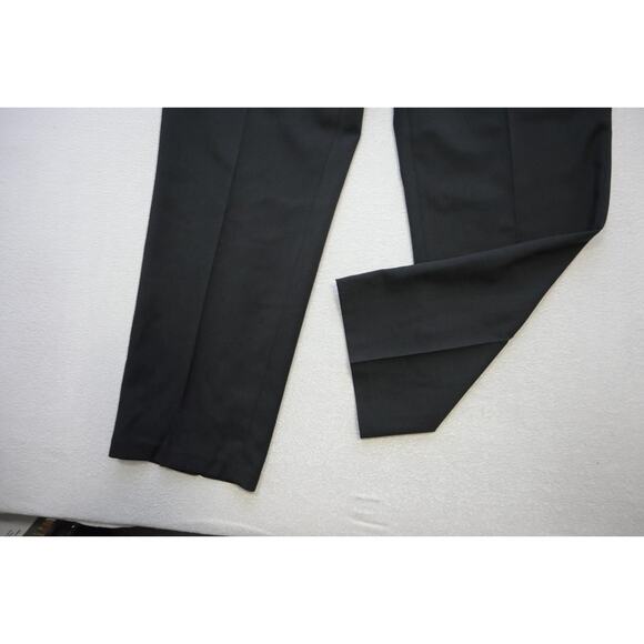 Haggar Dress Pants Tailored Fit Flat Black Performance Mens 42 x 30 NWT - Picture 3 of 8